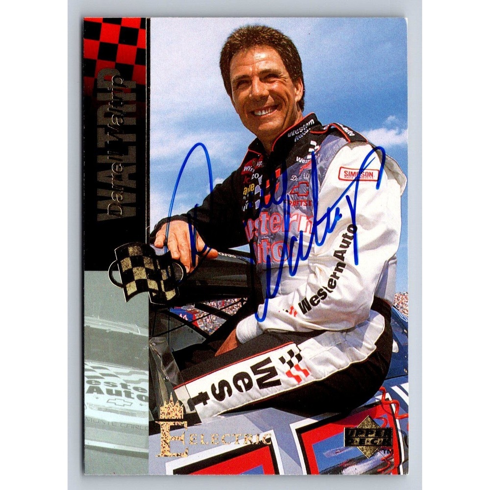 Upper Deck 1995 Darrell Waltrip Autograph Trading Card 197 NASCAR Western Auto